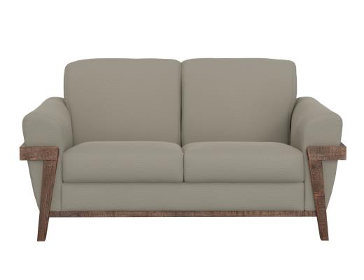 Wooden Frame & Base, Loveseat - view 2
