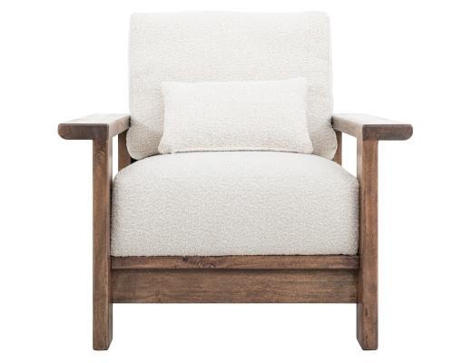 Wooden Frame & Base, Armchair - view 2