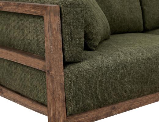 Wooden Frame, Upholstered Sofa - view 5