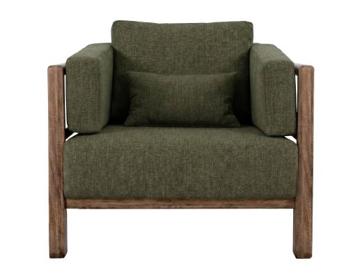 Wooden Frame & Base, Armchair - view 2