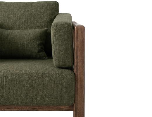 Wooden Frame & Base, Armchair - view 3