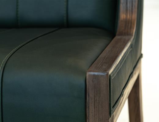 Upholstered Chair (100% Leathe - view 8