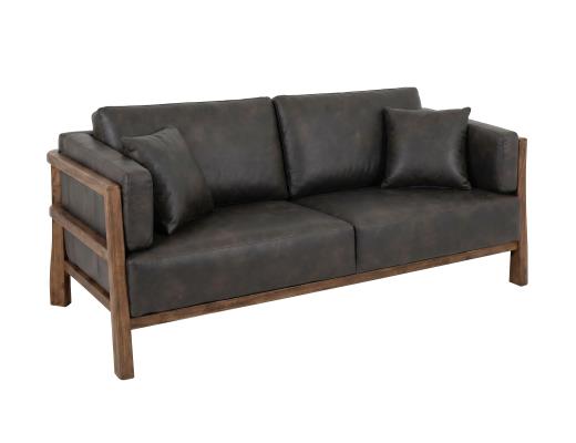 Wooden Frame, Upholstered Sofa - view 1