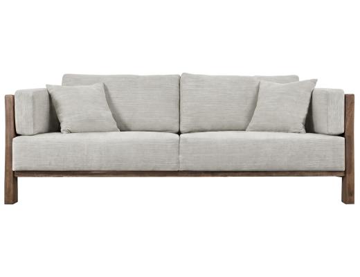 Wooden Frame, Upholstered Sofa - view 2