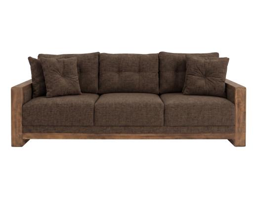 Wooden Frame, Upholstered Sofa - view 2