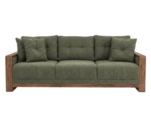 Wooden Frame, Upholstered Sofa - view 2