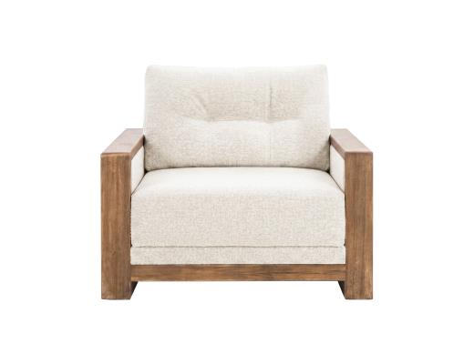 Wooden Frame & Base, Armchair - view 2