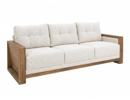 Wooden Frame, Upholstered Sofa - view 2