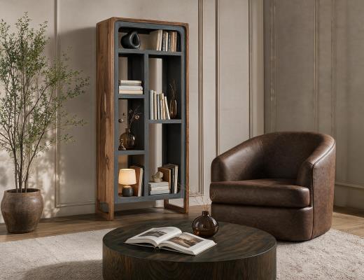 Wooden Frame & Metal Base, 360 - view 4