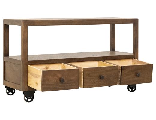 3 Drawer , Sofa Table , 1 Shel - view 3