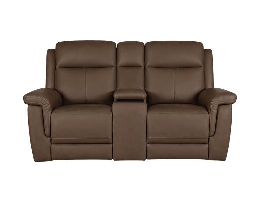 Dual Power Recliner Loveseat w - view 2