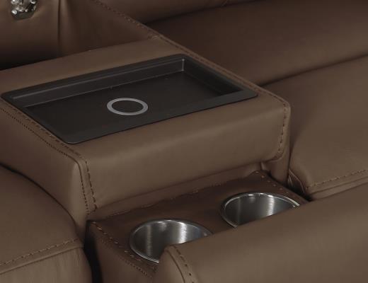 Dual Power Recliner Loveseat w - view 4