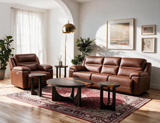 Dual Power Recliner Sofa - view 3