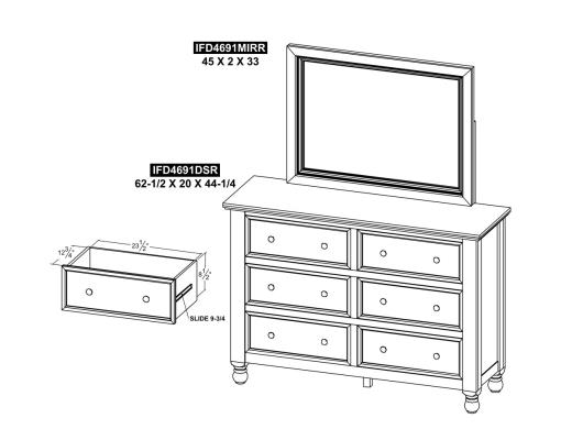 6 Drawer Dresser - view 6