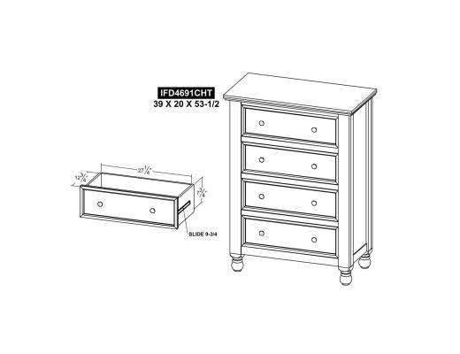 4 Drawer Chest - view 4