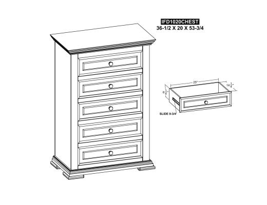 5 Drawer Chest - view 8