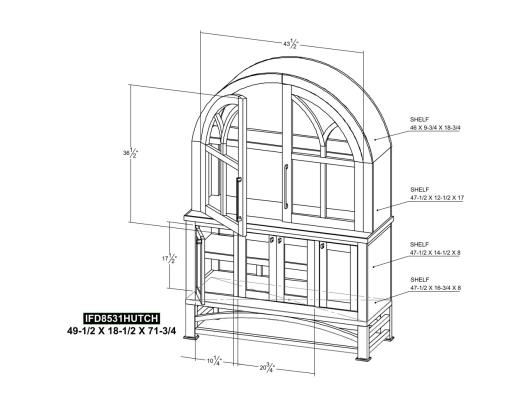 6 Door, Hutch - view 7