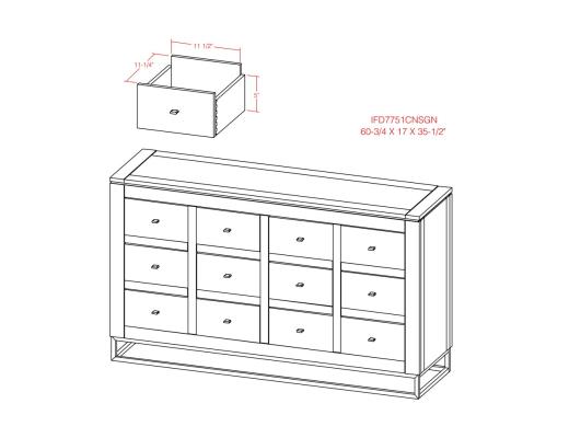 12 Drawer, Console - view 6