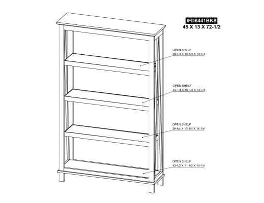 4 Shelves, Bookcase - view 7