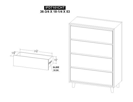 4 Drawer , Chest - view 7