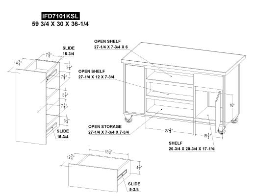 2 Drawer & 1 Door , Kitchen Is - view 2
