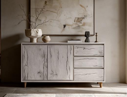 3 Drawer & 2 Door , Console - view 5