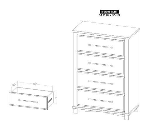 4 Drawer , Chest - view 8