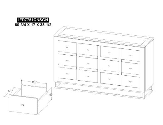 12 Drawer, Console - view 6