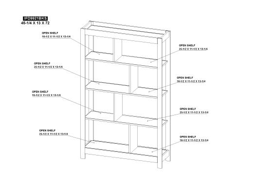 8 Shelves, Bookcase - view 8