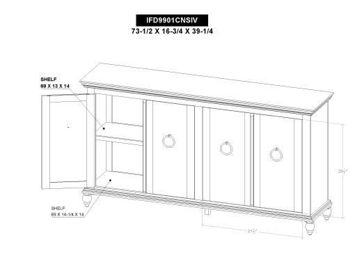 4 Door Console - view 7