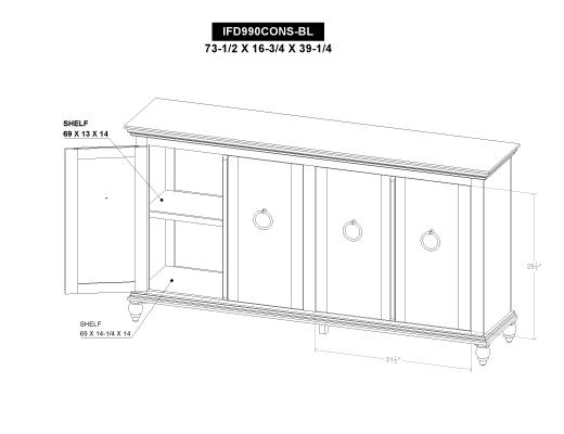 4 Door Console - view 6