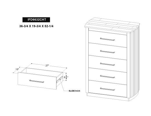 5 Drawer Chest - view 8