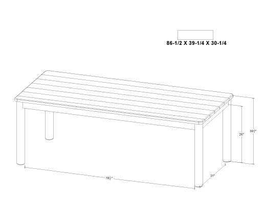 Rectangular Table - view 8