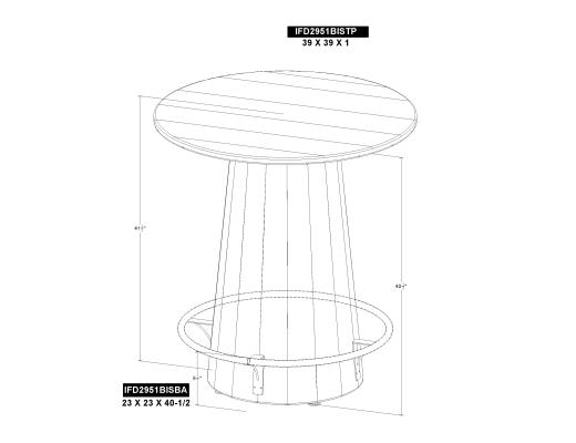 Bistro Table Base - view 6