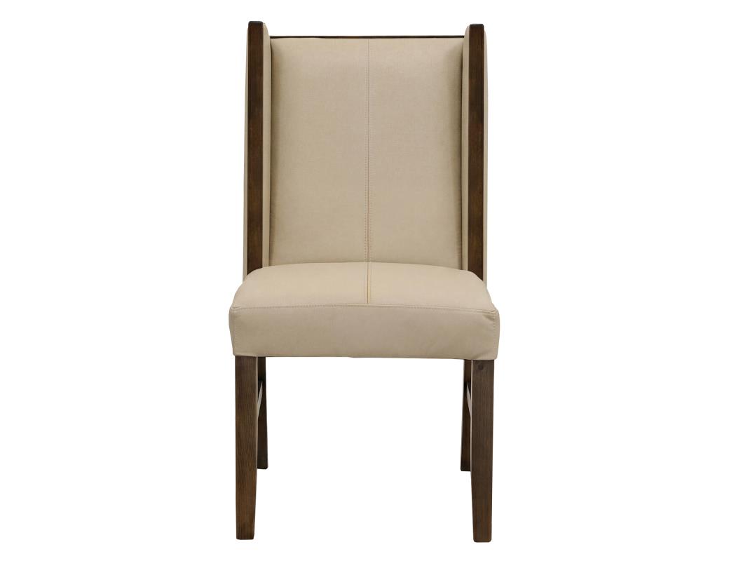 Upholstered Chair (100% Leathe - IFD5824CHUBG