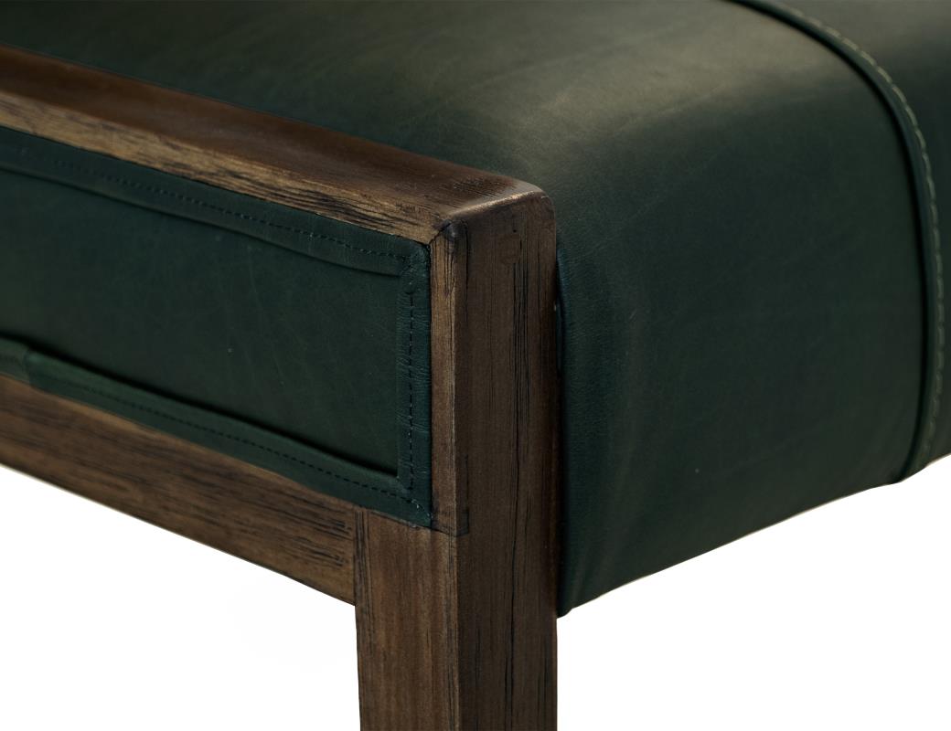 Upholstered Chair (100% Leathe - IFD4222CHU