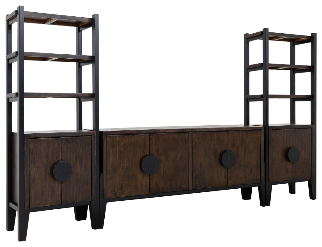 2 Door, 3 Shelves, Bookcase - IFD1183BKS