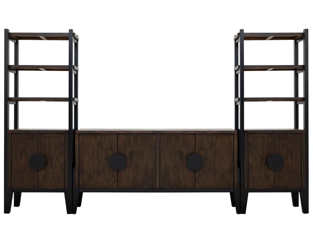 2 Door, 3 Shelves, Bookcase - IFD1183BKS