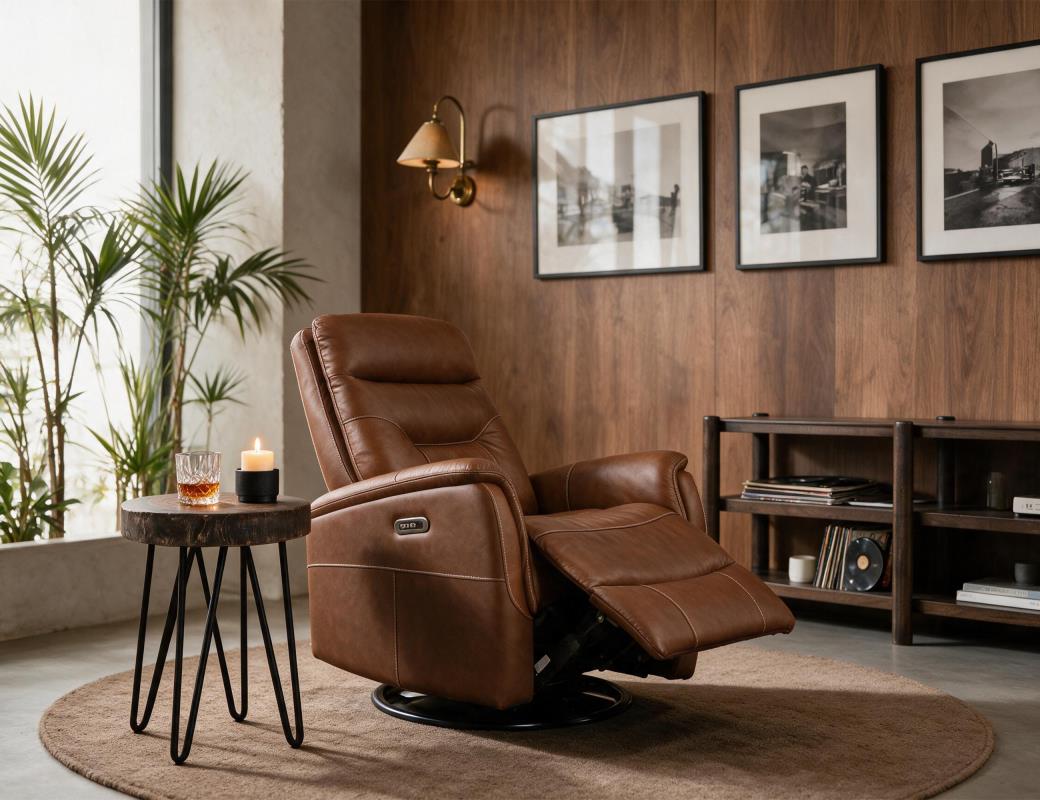 Dual Power Recliner Chair with - IUM3200-SRC-L02
