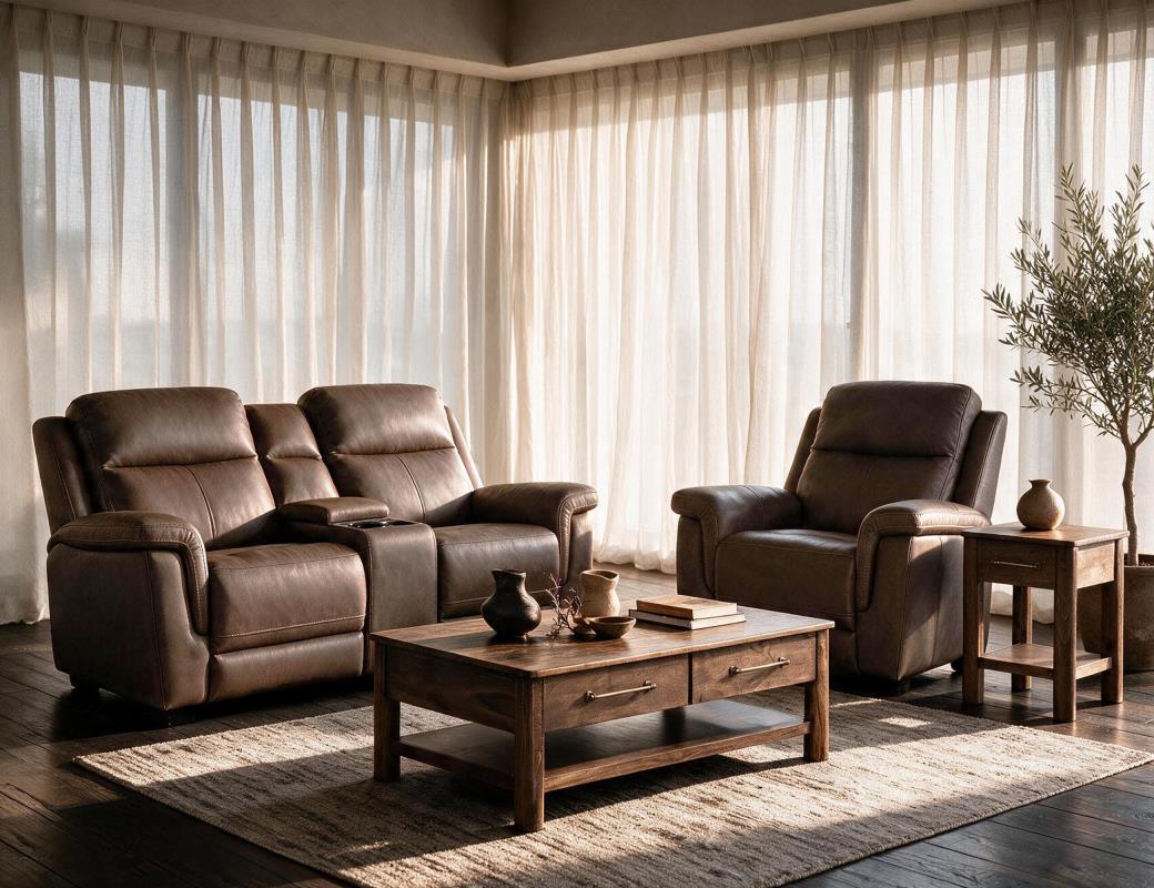 Dual Power Recliner Loveseat w - IUM6102-CLS-L26