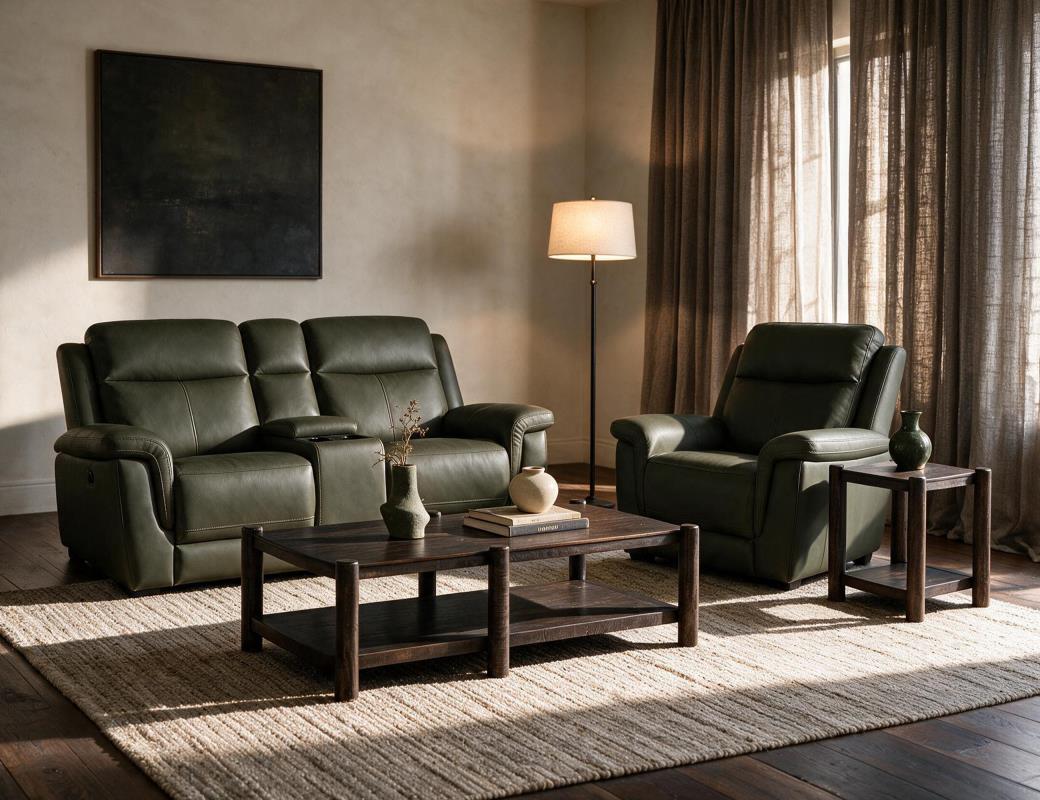 Dual Power Recliner Loveseat w - IUM6102-CLS-L27