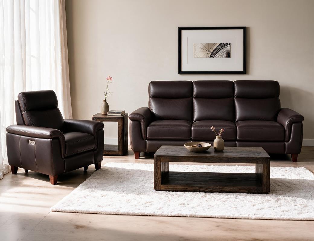 Dual Power Recliner Sofa with - IUM1972-LSF-L22