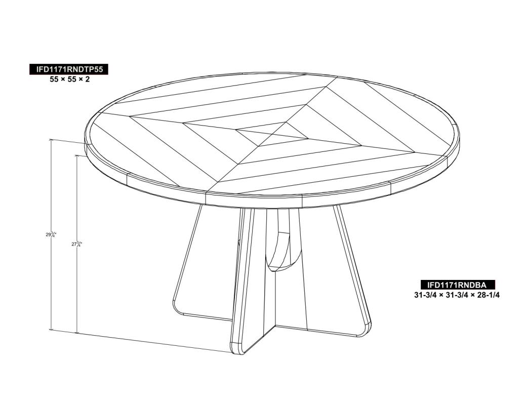 Round Table Top - IFD1171RNDTP55