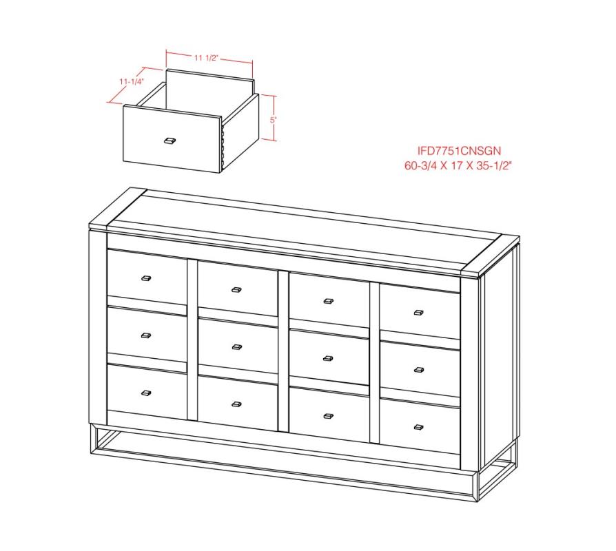 12 Drawer, Console - IFD7751CNSGN