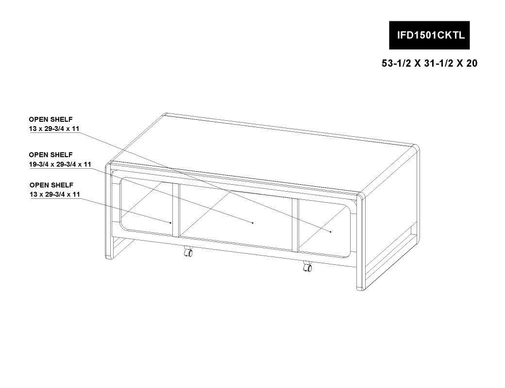 Cocktail Table - IFD1501CKT