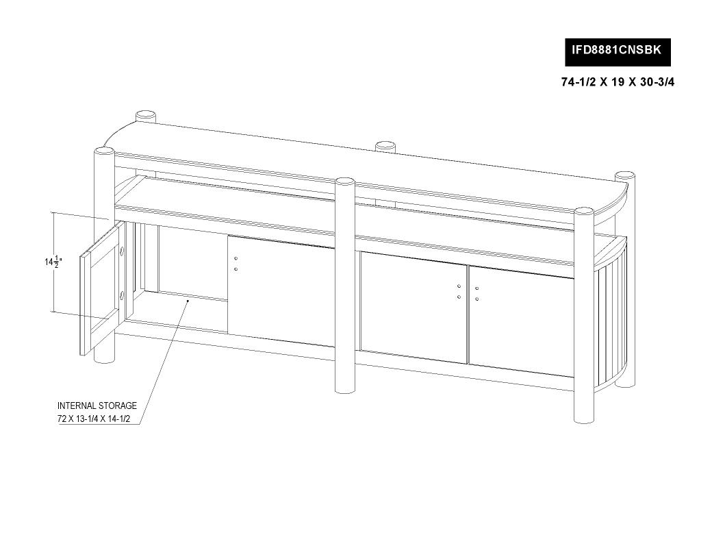 4 Door , Console - IFD8882CNSBK