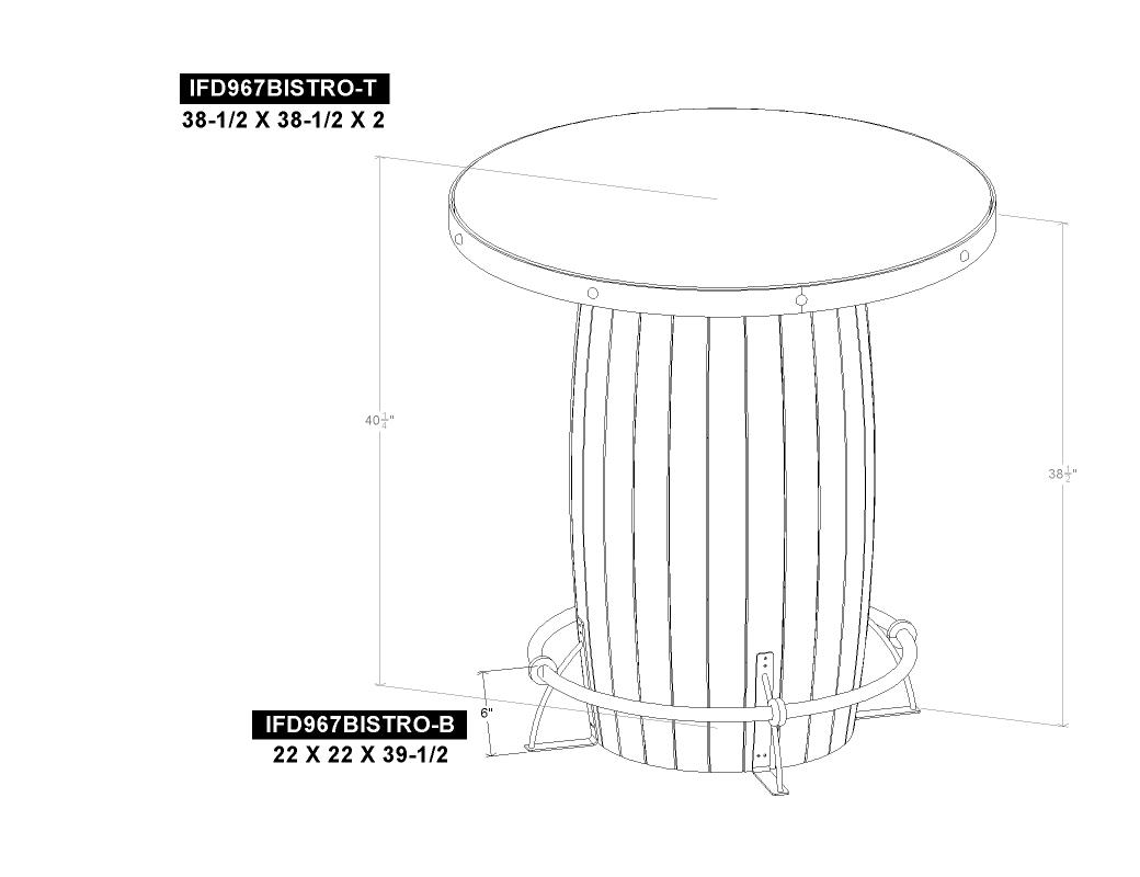 Bistro Top - IFD967BISTRO-T