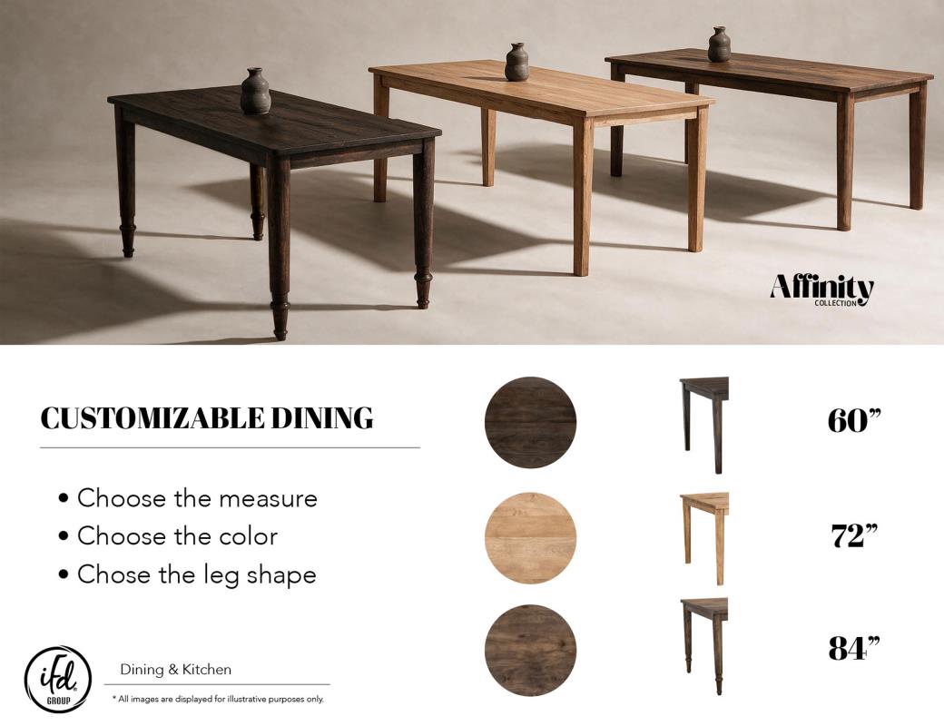 Affinity, Rectangular Dining T - IFD5421TBL04