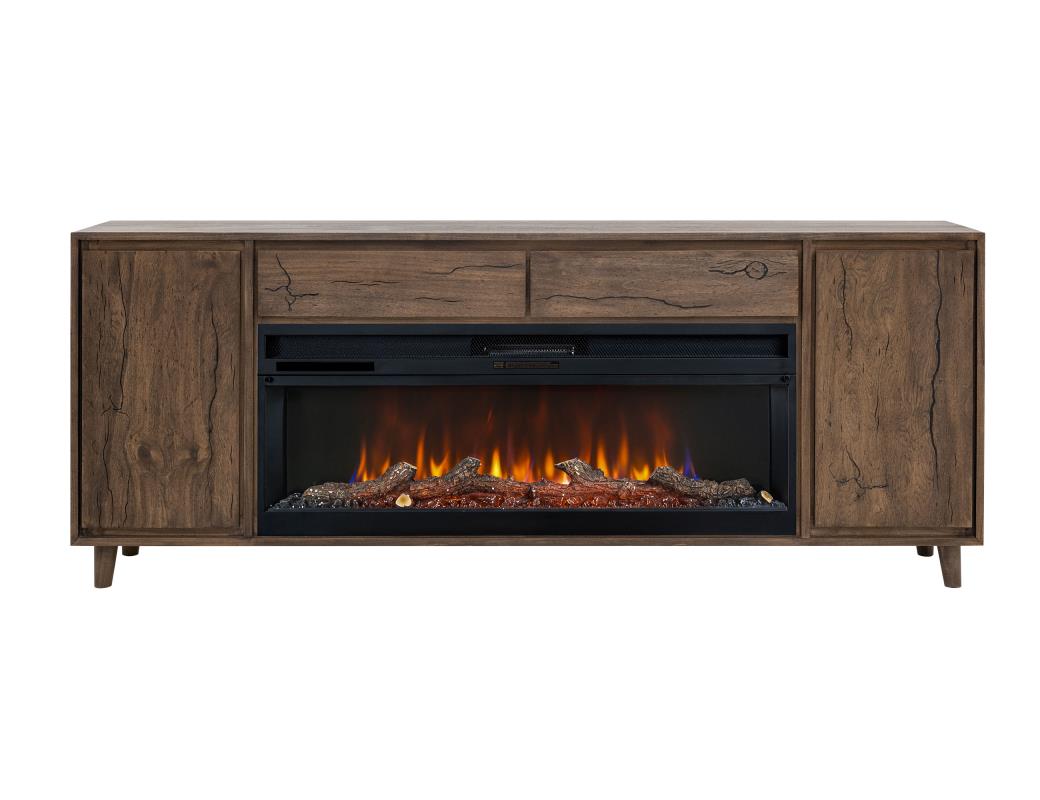 Savia, 85" TV Stand with Firep - IFD7101STNFP85