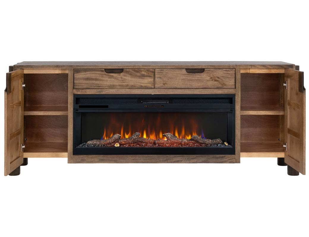 Brown Westmont, 91" TV Stand w - IFD4781STNFP91BN